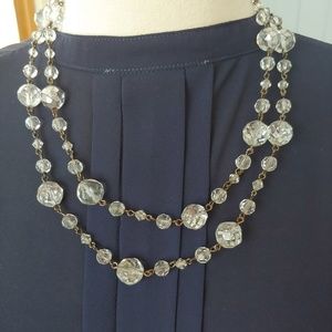 Art Deco Cut Glass Necklace
